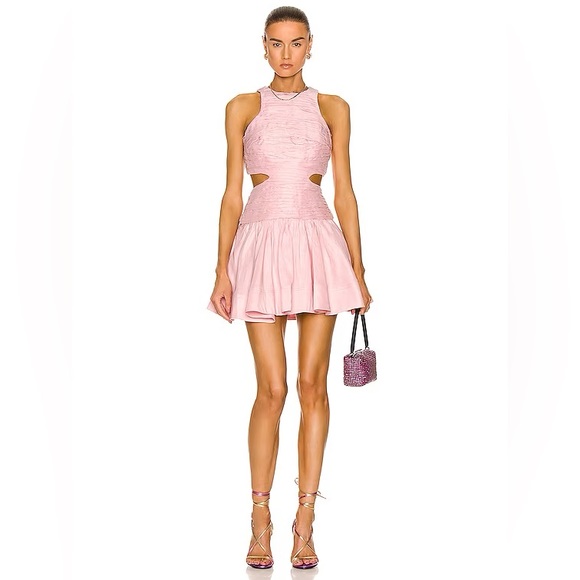 Aje Dresses & Skirts - AJE Introspect Cut Out Mini Dress in Rose Pink